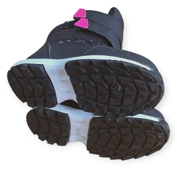 Wonder nation Kids' Black and Pink Snow Boots - Picture 5 of 5